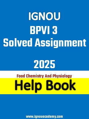 IGNOU BPVI 3 Solved Assignment 2025